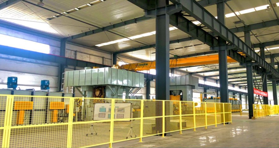 rear view of a train braking system